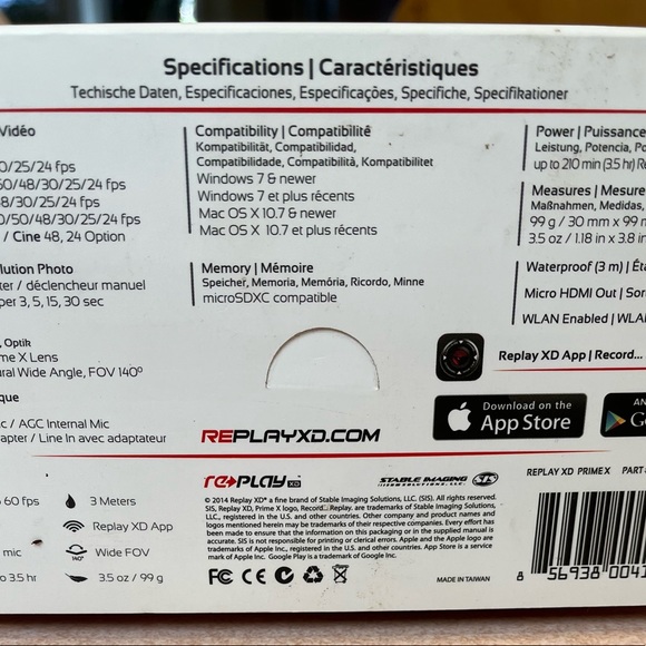 REPLAY PRIME X Camera system XD with Wi-Fi Helmet Gun NASCAR Cam - Picture 4 of 5